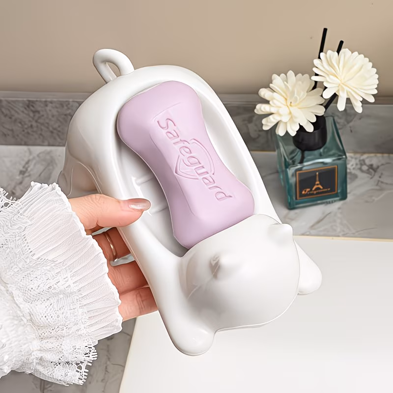 Cat-Shaped Soap Dish